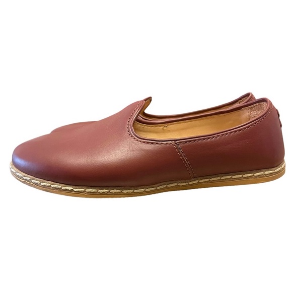 CHARIX Women's Cognac Maroon Red Leather
Loafer Flats Size 38 (8) - Picture 8 of 13